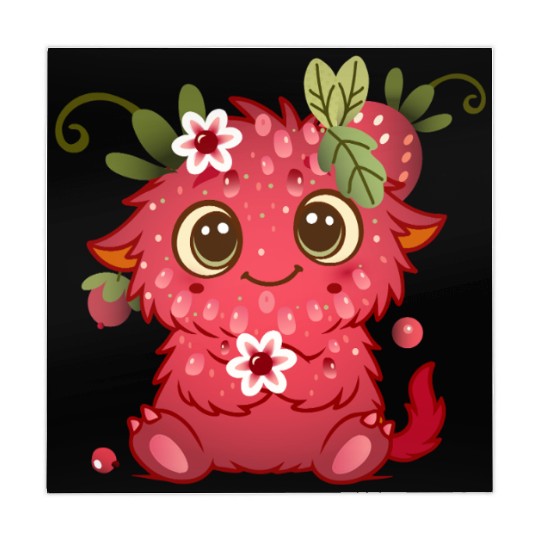 Cute Monster in Raspberry Design Mahjong Mats