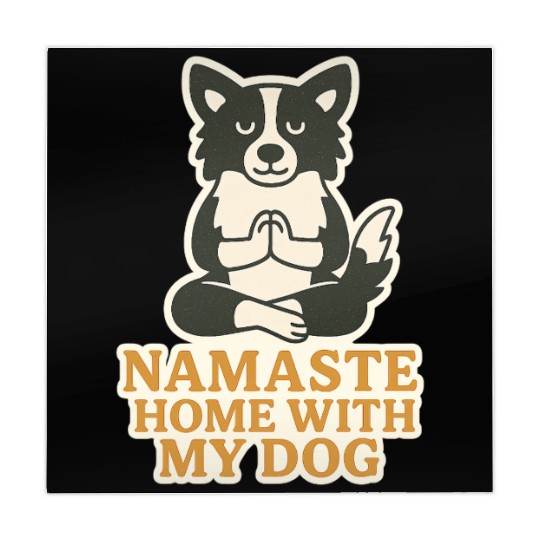 Peaceful Dog Meditation Design Mahjong Mats