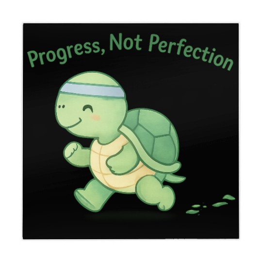 Motivational Turtle Running Design Mahjong Mats