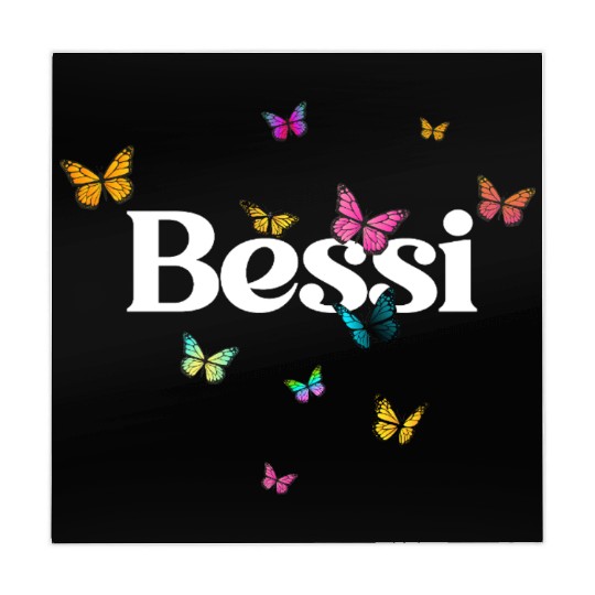 BESSI - beautiful girl name with cute butterflies Mahjong Mats