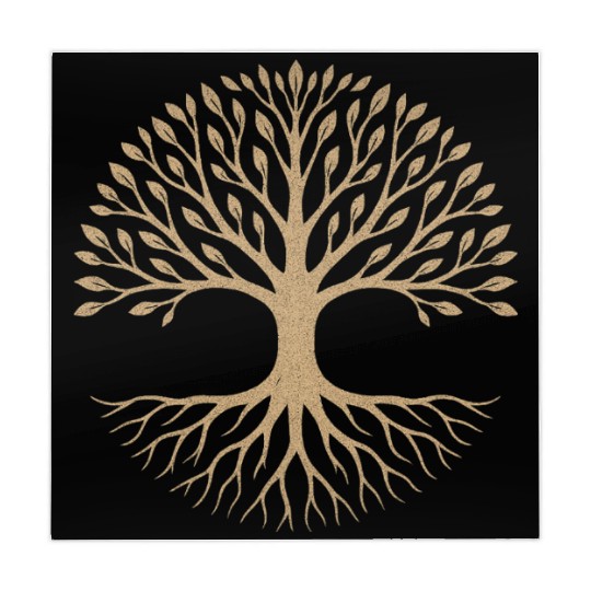 Elegant Tree of Life Symbol Design Mahjong Mats