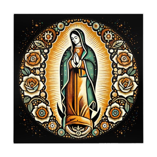 Our Lady of Guadalupe Mother Mary Art Mahjong Mats