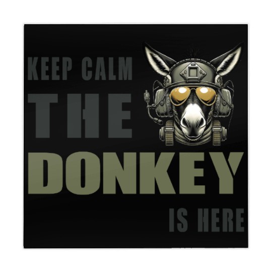Keep Calm, The Donkey Is There - Military Mahjong Mats