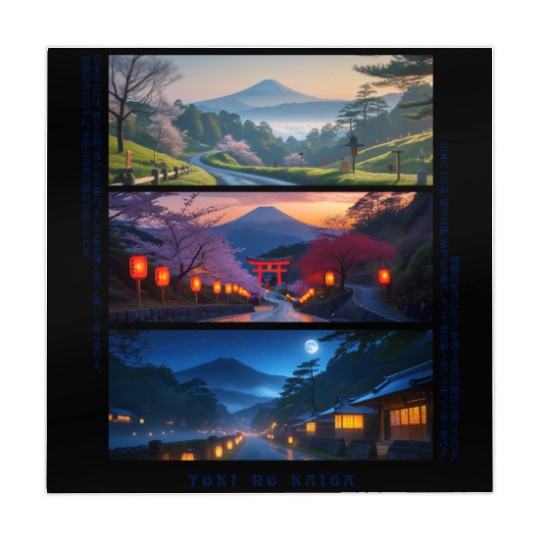 003 - Serene Mount Fuji Nightscapes Mahjong Mats