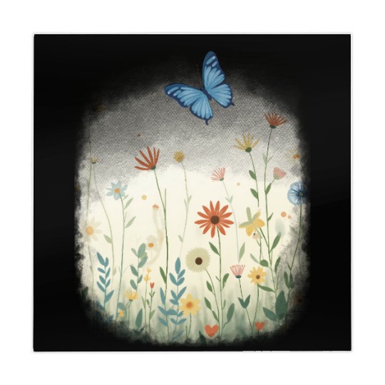 Flowers and butterflies Mahjong Mats