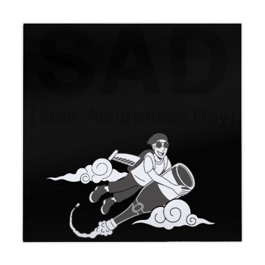 SAD – Self-Awareness Day Mahjong Mats for Happy Lone Wolves