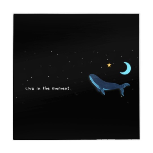 Whale  - Night Sky - live in the moment Mahjong Mats
