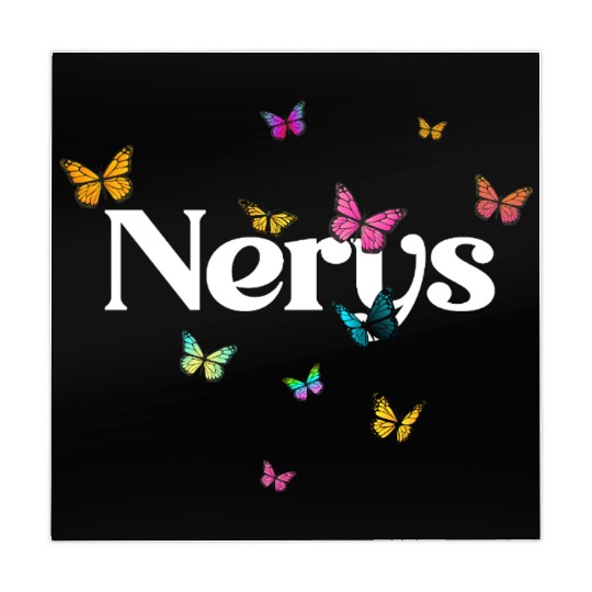 NERYS - beautiful girl name with cute butterflies Mahjong Mats