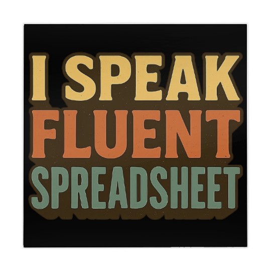 I Speak Fluent Spreadsheet - Funny Excel & Finance Mahjong Mats
