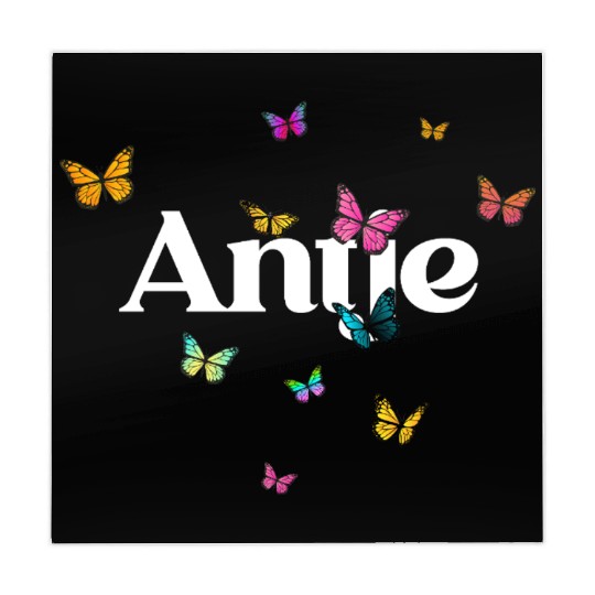 ANTJE - beautiful girl name with cute butterflies Mahjong Mats