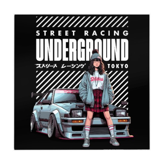 Japanese Underground Street Racing - JDM Car Mahjong Mats