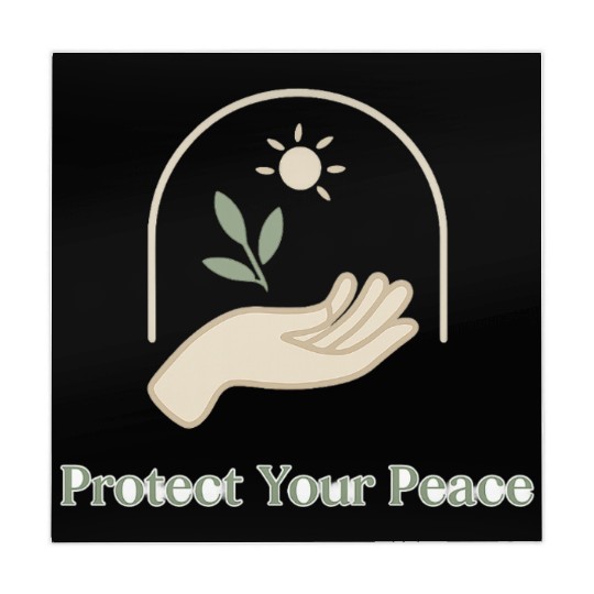 Peaceful Nature Hand with Sun and Leaf Mahjong Mats