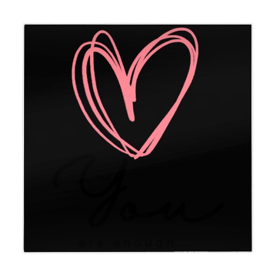 You Are Enough - Self Love Heart Design Mahjong Mats