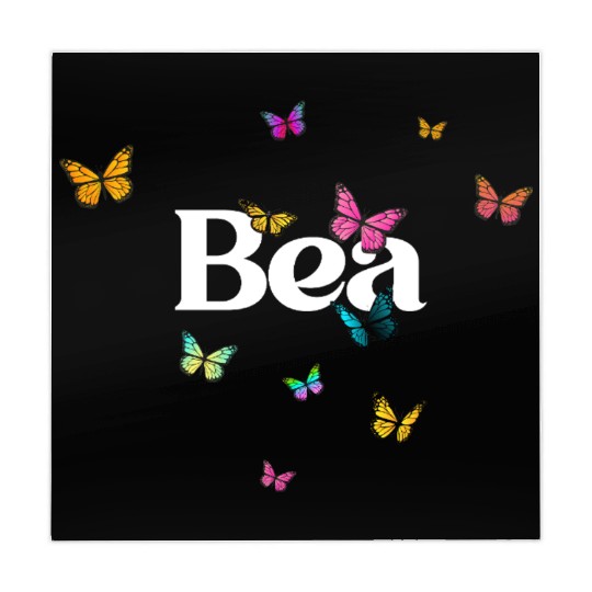 BEA - beautiful girl name with cute butterflies Mahjong Mats