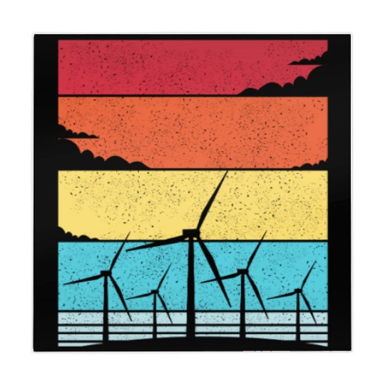 Wind Energy Earth Day Wind Turbine Mahjong Mats