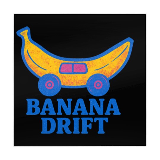 Whimsical Banana Drift Car Design Mahjong Mats