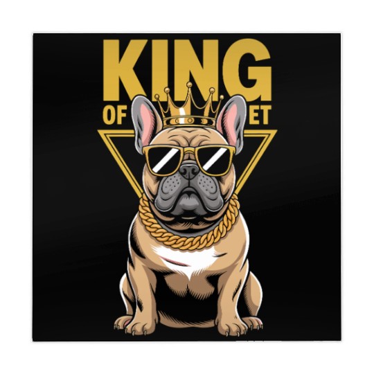 King Of The Street French Bulldog Cool Sunglasses Mahjong Mats