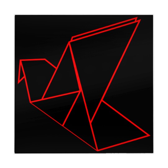 Origami Phoenix Outline Mahjong Mats