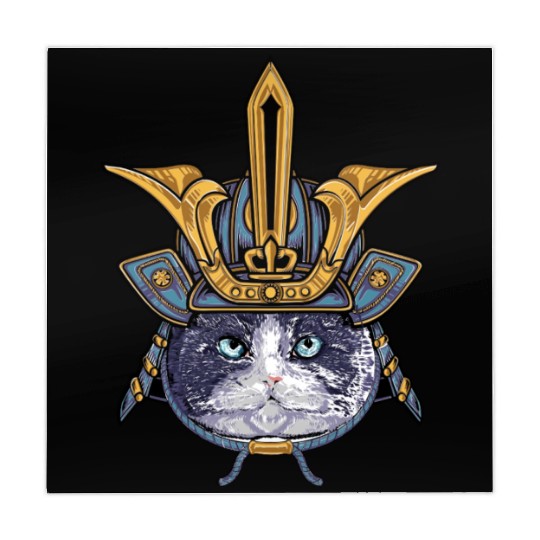 Samurai Cat Warrior Mahjong Mats