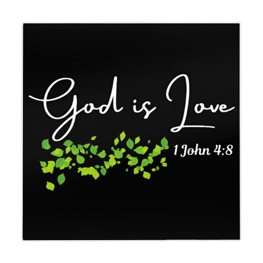 God is Love Biblical Leaf Design Mahjong Mats