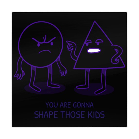 Shape Those Kids Funny Math Teacher Mahjong Mats Gift