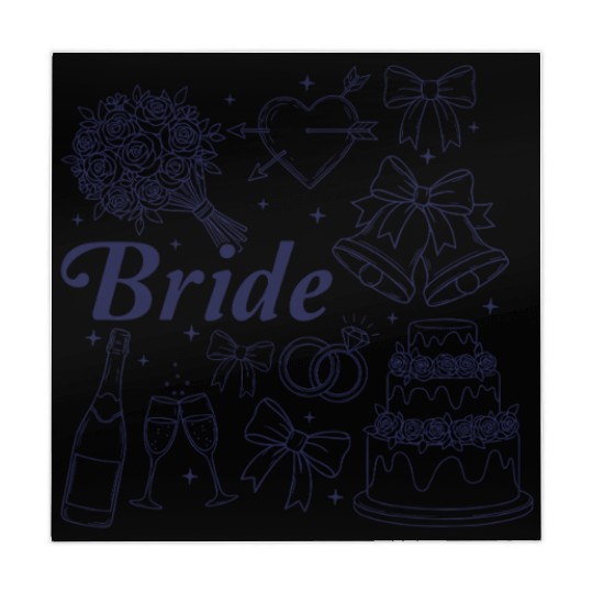 Bride Future Mrs Bow Bridal Wedding Bachelorette Mahjong Mats