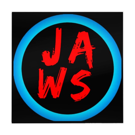 Vibrant Graffiti Style JAWS Logo Mahjong Mats