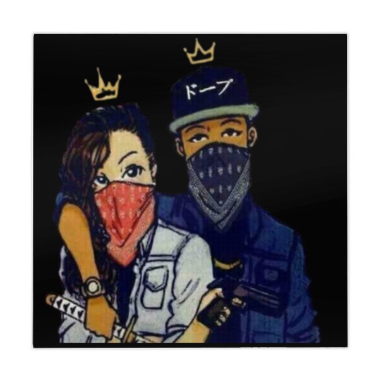 Urban Rebels Masked Duo Mahjong Mats Design