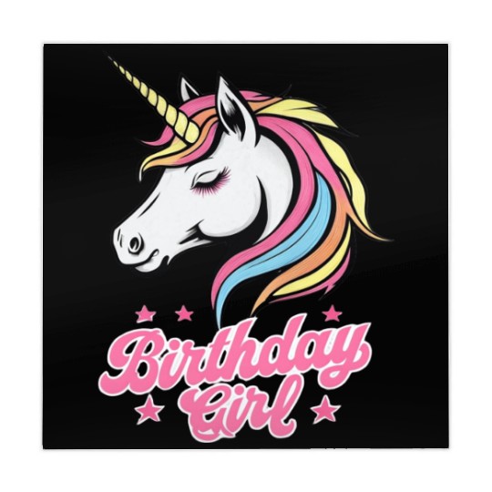 Sparkling Rainbow Unicorn Birthday Mahjong Mats