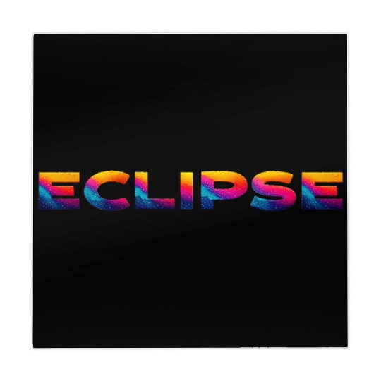 Galaxy Rainbow Eclipse Text Design Mahjong Mats