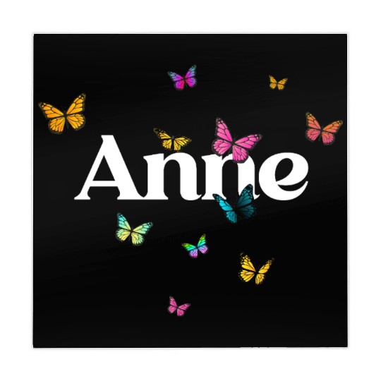ANNE - beautiful girl name with cute butterflies Mahjong Mats