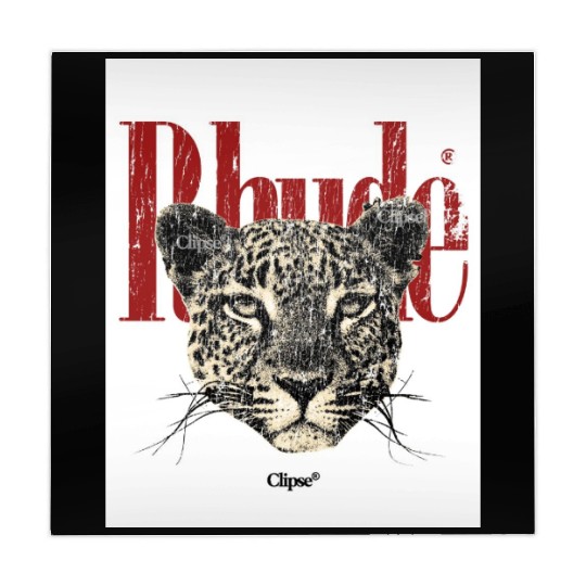 Leopard Face with Bold Red Text Mahjong Mats