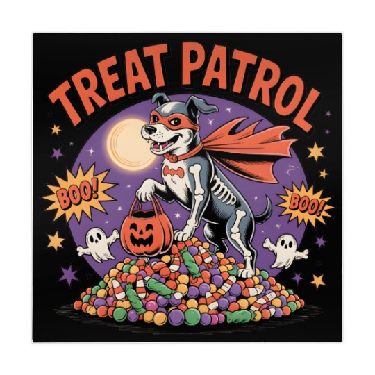 Halloween Trick or Treat Puppy Design Mahjong Mats