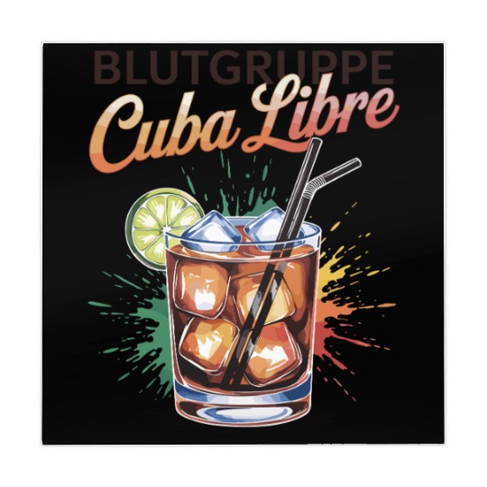 Blutgruppe Cuba Libre Cocktail Bartender Mahjong Mats