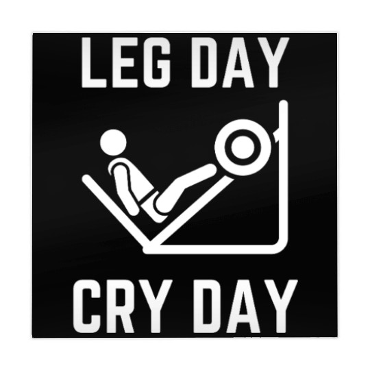 Leg Day Cry Day Humor Mahjong Mats