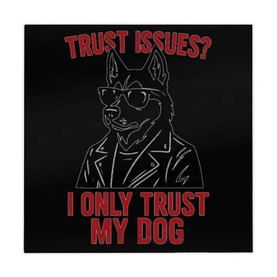 Trust Issues Husky Dog Mahjong Mats