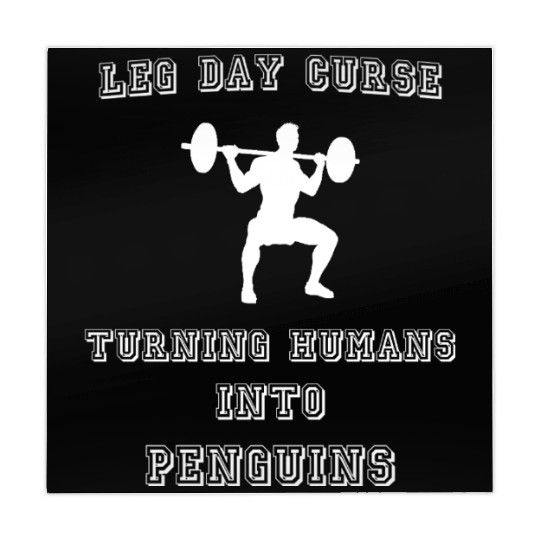 Humorous Leg Day Workout Design Mahjong Mats