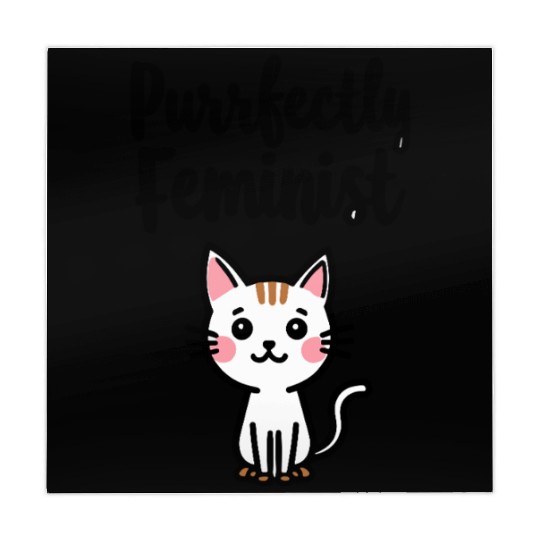 Purrfectly Feminist Cat Saying Mahjong Mats