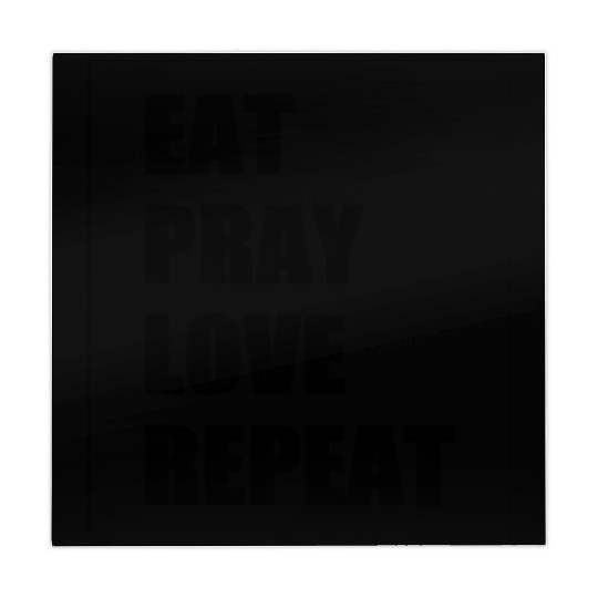 Eat Pray Love Repeat Modern Christian typography Mahjong Mats