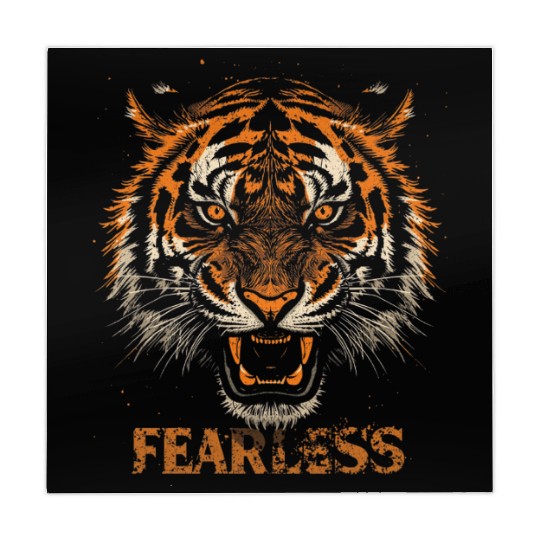 Fearless Tiger Expression Design Mahjong Mats
