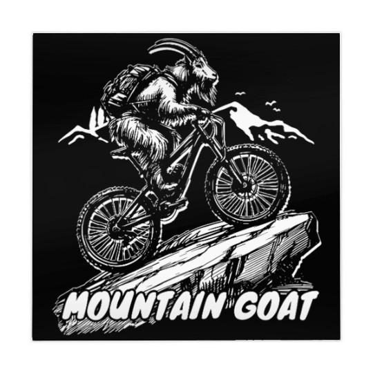 Mountain Goat on Bike Mahjong Mats
