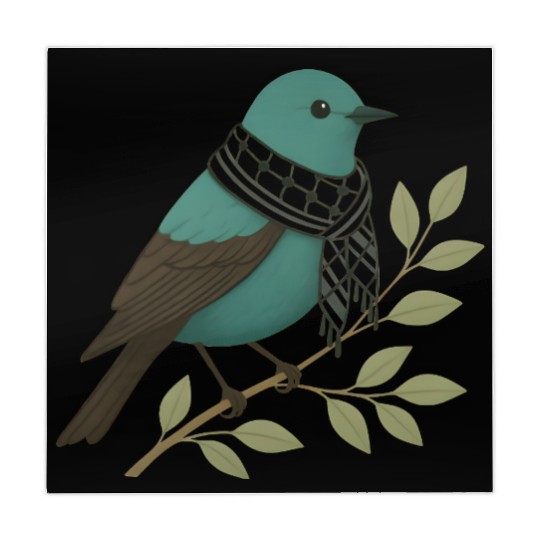 Palestine Sunbird with Keffiyeh and Olive Branch Mahjong Mats