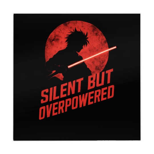 Silhouette Jedi with Red Moon Mahjong Mats