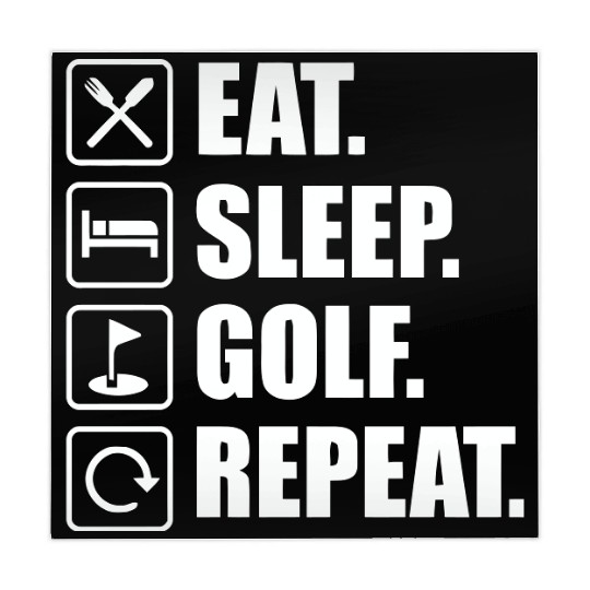 Eat Sleep Golf Repeat Motivation Mahjong Mats