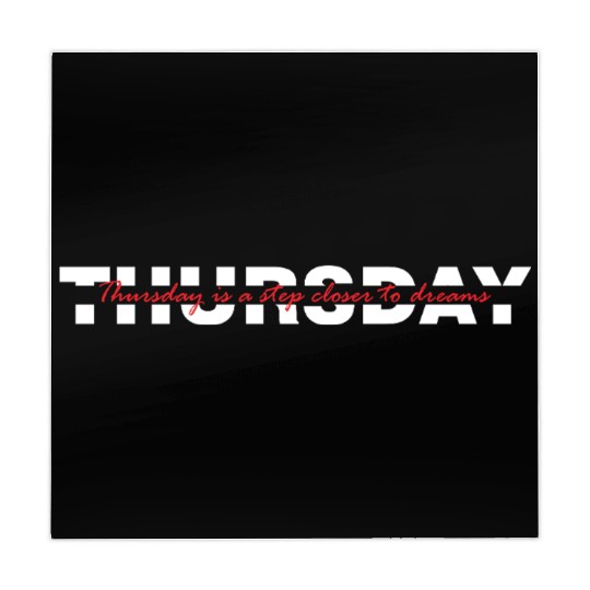 Thursday Typography - White Version Mahjong Mats