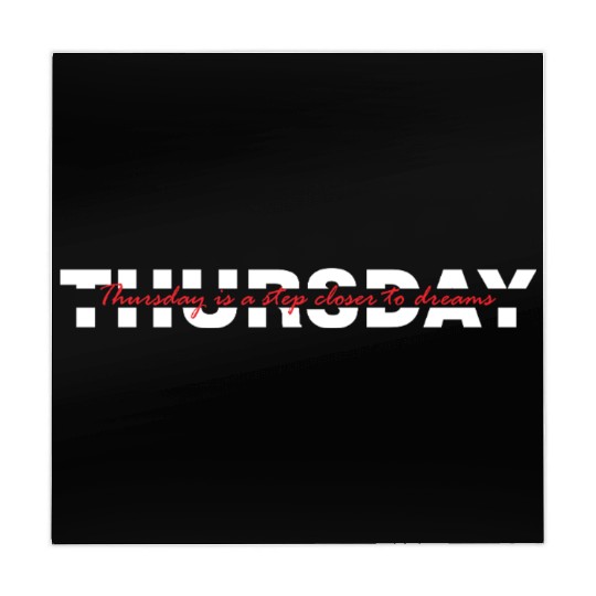 Thursday Typography - White Version Mahjong Mats