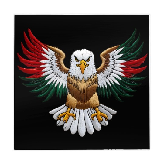 Majestic Bald Eagle with National Colors Mahjong Mats