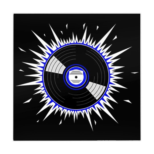 Vinyl Record Starburst Design Mahjong Mats