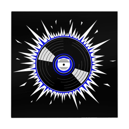 Vinyl Record Starburst Design Mahjong Mats