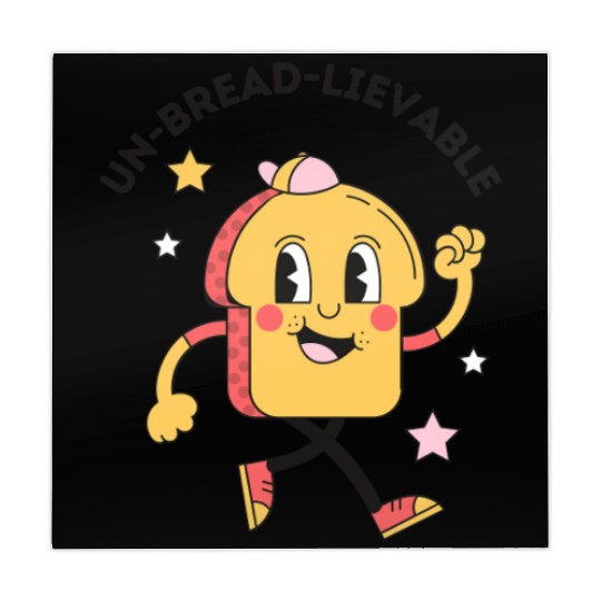 Whimsical Bread-Themed Cartoon Character Mahjong Mats